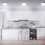 Hranatá - BRI 7142-414 LED stropní svítidlo, 30 cm, 21 W, matný chrom - BRILONER - foto 6