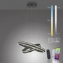 Kruhová - PN 8420-13 Q-VITO LED závěsné svítidlo Smart Home antracit, stmívatelné ZigBee 2700-5000K - PAUL NEUHAUS - foto 6