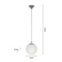 Koule - PN 2072-55 BOLO LED závěsné svítidlo matný opálem sklo 20cm IP20 do interiéru - PAUL NEUHAUS - foto 6