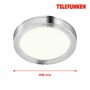 Přisazená - TF 205009TF TELEFUNKEN 3ks sada skříňkové svítidlo, pr. 6 cm, 1,8 W, 170 lm, hliník - BRILONER - foto 6