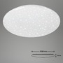 Kruhová - BRILO 3368016 LED stropní svítidlo hvězdné nebe, CCT, noční světlo, dálkový ovladač, stmívatelné (starý kód: BRILO 3368-016) - BRILO - foto 6