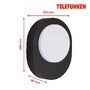 Nástěnná - TF 312005TF TELEFUNKEN LED venkovní svítidlo 24,4 cm 8W 800lm černá - BRILONER - foto 6