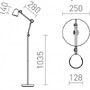 Stojací lampy - RED R14189 DANNY stojanová bílá matný nikl 230V E14 5W - RED - DESIGN RENDL - foto 6