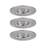 Koupelnová - P 94301 LED vestavné svítidlo Nova mini nevýklopné IP44 3x4W 2.700K kov kartáčovaný 230V - PAULMANN - foto 6