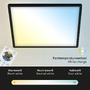 Hranatá - BRILO 7082015 Slim CCT svítidlo LED panel, 42 cm, 22 W, černá (starý kód: BRILO 7082-015) - BRILO - foto 6