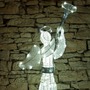 Venkovní dekorace - DLED 3DA2 Světelný anděl 2 m, ledově bílá - foto 6