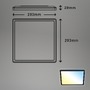 Hranatá - BRILO 7081-015 Slim CCT svítidlo LED panel, 29,3 cm, 18 W, černá - BRILO - foto 6