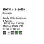 Kruhová - NV 9190755 Závěsné svítidlo MOTIF bílý hliník a akryl LED 55W 230V 3000K IP20 stmívatelné - NOVA LUCE - foto 6