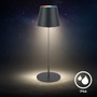 Stolní lampy dekorační - BRILO 7510015 Calida 3 v 1 RGBW stolní lampička na baterie IP44, stmívatelné, dotykový vypínač, antracit - BRILO - foto 6