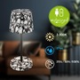 Stolní lampy dekorační - BRILO 7423043 Boja LED stolní lampička bezdrátová IP44, stmívatelné, dotykový vypínač, motiv lebky - BRILO - foto 6