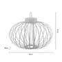 Na stůl - LD 19305-16 AKUBA LED stolní lampa průměr 46cm bílé na baterie USB IP44 stmívatelné dotykem 2700K - JUST LIGHT - foto 6
