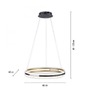 Kruhová - PN 2051-60 Paul Neuhaus LED závěsné svítidlo Q-BELUGA matná mosaz Smart Home stmívatelné CCT ZigBee 2700-5000K - PAUL NEUHAUS - foto 6
