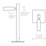 Stolní lampy pracovní - RED R12474 FADO stolní černá 230V LED 3W 45° 3000K - RED - DESIGN RENDL - foto 6