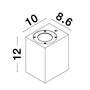 Nástěnná - NV 9790541 Venkovní nástěnné svítidlo FUENTO bílý pískovec skleněný difuzor GU10 1x7W IP65 100-240V bez žárovky světlo dolů - NOVA LUCE - foto 6
