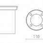 Zapuštěná - RED R14096 ORBU R zápustná nerezová ocel 230V GU10 15W IP67 - RED - DESIGN RENDL - foto 6