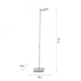 Stojací lampy - PN 356-95 PURE MIRA LED stolní lampa stmívatelná  2700-5000K hliník - PAUL NEUHAUS - foto 6