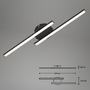 Dekorativní - BRILO 3448015 LED nástěnné a stropní svítidlo, 55,5 cm, 12 W, černá (starý kód: BRILO 3448-015) - BRILO - foto 6