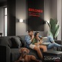 Nepřímé osvětlení - BRI 3879016 Borra nástěnné svítidlo - 1,5W, 100lm, bezdrátové, LED, s pohybovým čidlem, bílé - BRILONER - foto 6
