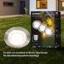 Connect To Shine - BRI 3913032 CONNECT TO SHINE prodlužovací sada Kebony 3ks LED zapuštěných svítidel do země, IP67 - BRILONER - foto 6
