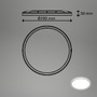 Kruhová - BRI 3820414 Pulap LED svítidlo do koupelny, krytí proti vodě, přímé a nepřímé osvětlení, matný chrom - BRILONER - foto 6