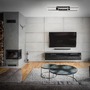 Hranatá - BRILO 3546-015 LED stropní svítidlo, 82,7 cm, 40 W, 4400 lm, černá - BRILO - foto 6