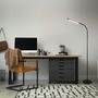 Stojací lampy - BRILO 1472015 LED stojací svítidlo, 126,5 cm, LED modul, 6W, 600lm, černá - BRILO - foto 6