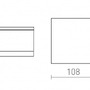 Přisazená - RED R13628 ORIN SQ stropní bílá satinovaný akryl 230V LED 10W IP54 3000K - RED - DESIGN RENDL - foto 6