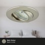 Kruhová - BRI 7209032 3ks sada LED vestavné svítidlo, pr. 8,2 cm, 4,8W, matný nikl (starý kód: BRI 7209-032) - BRILONER - foto 6