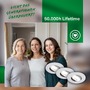 Kruhová - BRILO 7989034 BRILONER 3ks sada LED vestavné bodové svítidlo EEK A  2W, 230V, nastavitelné, ultraploché, 9mm, matný chrom 7989034 - foto 6