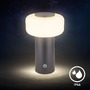 Stolní lampy dekorační - BRILO 7580015 Juna stolní lampa - 1,8W, 210lm, nabíjecí, LED, stmívatelné, dotykový vypínač, teplá bílá, antracit - BRILO - foto 6