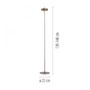 Stojací lampy - PN 324-34 LED stojací svítidlo Q-ROTATE tmavá hnědá Smarthome ZigBee 2700-5000K - PAUL NEUHAUS - foto 6