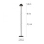 Stolní lampy dekorační - LD 19245-18 Kolekce Schöner Wohnen LED stojací svítidlo na baterie BELLIES, černá, nabíjecí přes USB, 3000K - JUST LIGHT - foto 6