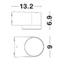 Nástěnná - NV 9200201 Venkovní nástěnné svítidlo NUS černý hliník a akrylový difuzor LED 4W 3000K 100-240V 120st. IP54 světlo dolů - NOVA LUCE - foto 6