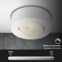 Bodová - BRI 7990016 LED vestavné / přisazené bodové svítidlo – pr.90mm, stmívatelné, 5W, 230V, teplá bílá, nastavitelné, bílá - BRILONER - foto 6