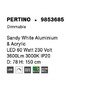 Kruhová - NV 9853685 Závěsné svítidlo PERTINO bílý hliník a akryl LED 60W 230V 3000K IP20 stmívatelné - NOVA LUCE - foto 6