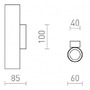Nepřímé osvětlení - RED R14312 LUKE nástěnná bílá 230V GU10 2x7W - RED - DESIGN RENDL - foto 6