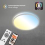 Kruhová - BRILO 3064-014 LED CCT Smart stropní svítidlo pr. 33,3 cm 24W 2500lm chrom - BRILO - foto 6