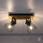 Bodová - LD 15118-18 TARO LED stropní svítidlo přírodní dřevo černá 2 ramenné otočné industriální design - LEUCHTEN DIREKT / JUST LIGHT - foto 6