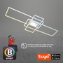 Hranatá - BRILO 3812019 Ram LED stropní svítidlo, Smart, ovládání hlasem nebo v aplikaci, dálkové ovládání, hliník - BRILO - foto 6