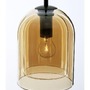 Válec - NV 9236730 Závěsné svítidlo VELOR dvouvrstvé šampaň sklo černý kabel černá kovová základna E27 1x12W 230V IP20 bez žárovky - NOVA LUCE - foto 6