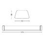 Hranatá - PH 31247/31/P3 LED Stropní/ nástěnné svítidlo Philips Aqualine 31247/31/P3 4000K IP65 bílé 117,5cm - PHILIPS (915005684201) - foto 6