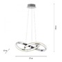 Dekorativní - PN 8291-17 MELINDA LED závěsné svítidlo chrom stmívatelné paměťová funkce moderní SimplyDim 3000K - PAUL NEUHAUS - foto 6