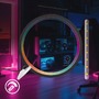 Stolní lampy dekorační - BRILO 7666015 Ring stolní lampička - 3W, LED, stmívatelné, dálkový ovladač, RGBIC, černá - BRILO - foto 6