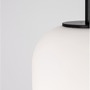 Koule - NV 9624072 Závěsné svítidlo LATO černý kov a opálové sklo E27 1x12W 230V IP20 bez žárovky - NOVA LUCE - foto 6