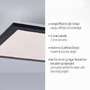 Hranatá - LD 14740-18 FLAT LED stropní svítidlo, černá, hranaté, ploché, do interiéru 3000K - LEUCHTEN DIREKT / JUST LIGHT - foto 6
