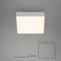 Hranatá - BRI 7069-014 LED stropní svítidlo, 15,7 cm, 11 W, stříbrná - BRILONER - foto 6