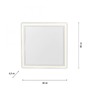 Hranatá - LD 18067-16 BEROA LED stropní svítidlo s infračerveným topením hranaté bílé dálkový ovladač 2700-5000K - LEUCHTEN DIREKT / JUST LIGHT - foto 6
