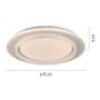 Kruhová - LD 14296-16 LED stropní svítidlo LAGO, bílé, stmívatelné, s dálkovým ovladačem, 2700-6500K - JUST LIGHT - foto 6