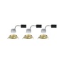 Kruhová - P 92406 LED vestavné svítidlo 3-krokové-stmívatelné Nova Coin základní sada výklopné kruhové 84mm 50° Coin 3x6W 230V stmívatelné 2700K zlatá mat - PAULMANN - foto 6