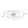 Kruhová - LD 15321-16 LUMACA LED stropní svítidlo bílé moderní světelný kruh do interiéru 3000K - JUST LIGHT - foto 6